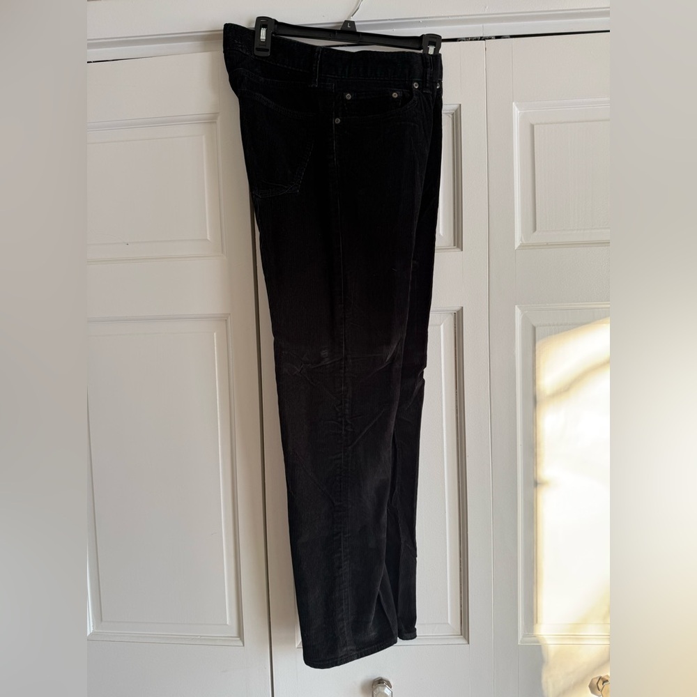 Men’s black corduroy pima cotton casual pants! 33-30